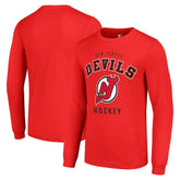 NHL New Jersey Devils Starter Logo Long Sleeve T-Shirt - Red