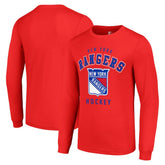 NHL New York Rangers Starter Logo Long Sleeve T-Shirt - Red