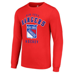 NHL New York Rangers Starter Logo Long Sleeve T-Shirt - Red