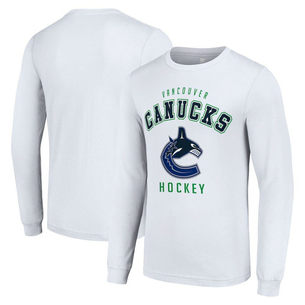 NHL Vancouver Canucks Starter Logo Long Sleeve T-Shirt - White