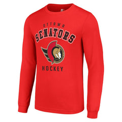 NHL Ottawa Senators Starter Logo Long Sleeve T-Shirt - Red