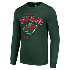 NHL Minnesota Wild Starter Logo Long Sleeve T-Shirt - Military Green