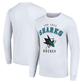 NHL San Jose Sharks Starter Logo Long Sleeve T-Shirt - White