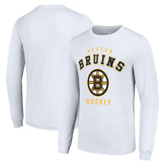 NHL Boston Bruins Starter Logo Long Sleeve T-Shirt - White