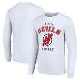 NHL New Jersey Devils Starter Logo Long Sleeve T-Shirt - White