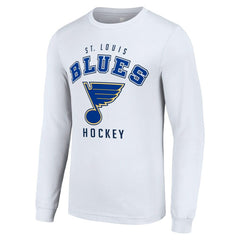 NHL St. Louis Blues Starter Logo Long Sleeve T-Shirt - White