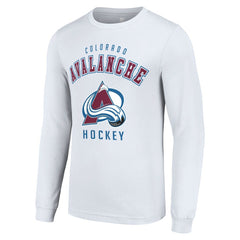 NHL Colorado Avalanche Starter Logo Long Sleeve T-Shirt - White