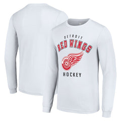NHL Detroit Red Wings Starter Logo Long Sleeve T-Shirt - White