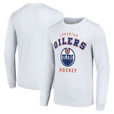 NHL Edmonton Oilers Starter Logo Long Sleeve T-Shirt - White