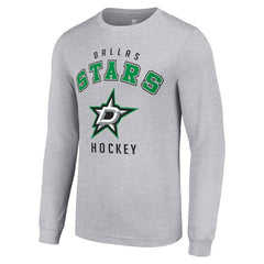 NHL Dallas Stars Starter Logo Long Sleeve T-Shirt - Heather Gray
