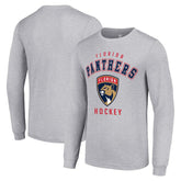 NHL Florida Panthers Starter Logo Long Sleeve T-Shirt - Heather Gray