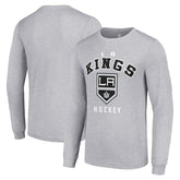 NHL Los Angeles Kings Starter Logo Long Sleeve T-Shirt - Heather Gray