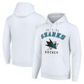 NHL San Jose Sharks Starter Logo Pullover Hoodie - White
