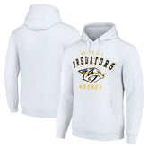 NHL Nashville Predators Starter Logo Pullover Hoodie - White