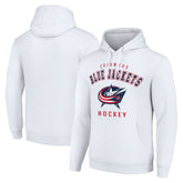 NHL Columbus Blue Jackets Starter Logo Pullover Hoodie - White