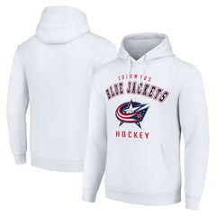 NHL Columbus Blue Jackets Starter Logo Pullover Hoodie - White