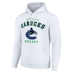NHL Vancouver Canucks Starter Logo Pullover Hoodie - White