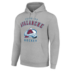 NHL Colorado Avalanche Starter Logo Pullover Hoodie - Heather Gray