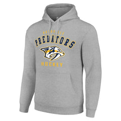 NHL Nashville Predators Starter Logo Pullover Hoodie - Heather Gray