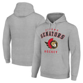 NHL Ottawa Senators Starter Logo Pullover Hoodie - Heather Gray
