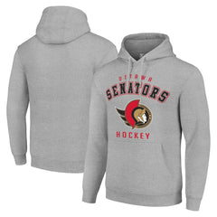 NHL Ottawa Senators Starter Logo Pullover Hoodie - Heather Gray