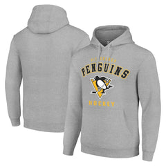 NHL Pittsburgh Penguins Starter Logo Pullover Hoodie - Heather Gray