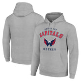 NHL Washington Capitals Starter Logo Pullover Hoodie - Heather Gray