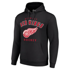 NHL Detroit Red Wings Starter Logo Pullover Hoodie - Black