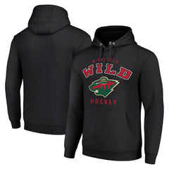 NHL Minnesota Wild Starter Logo Pullover Hoodie - Black