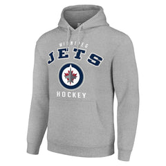 NHL Winnipeg Jets Starter Logo Pullover Hoodie - Heather Gray