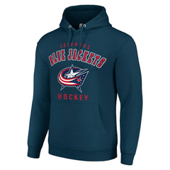 NHL Columbus Blue Jackets Starter Logo Pullover Hoodie - Navy