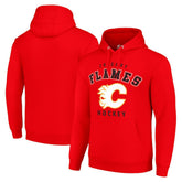 NHL Calgary Flames Starter Logo Pullover Hoodie - Red
