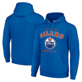 NHL Edmonton Oilers Starter Logo Pullover Hoodie - Royal