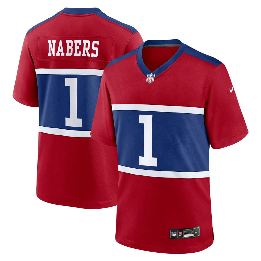 NFL Malik Nabers New York Giants Alternate Game Jersey - Century Red