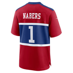 NFL Malik Nabers New York Giants Alternate Game Jersey - Century Red