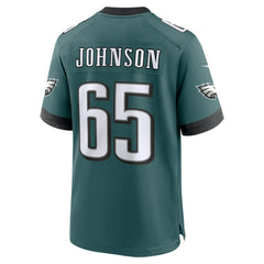 NFL Lane Johnson Philadelphia Eagles Team Game Jersey - Midnight Green