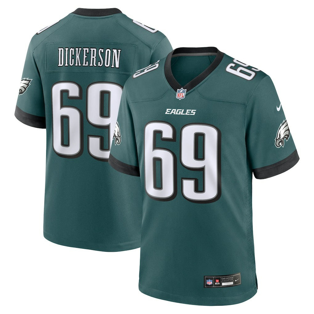 NFL Landon Dickerson Philadelphia Eagles Team Game Jersey - Midnight Green