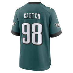 NFL Jalen Carter Philadelphia Eagles Team Game Jersey - Midnight Green