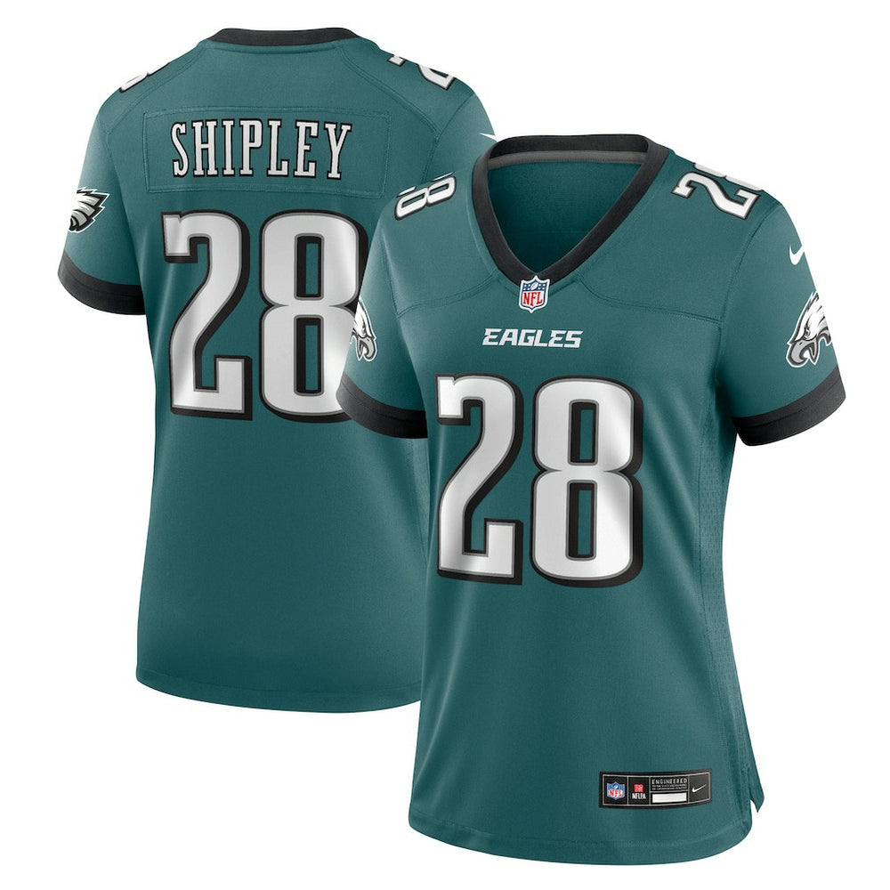NFL Will Shipley Philadelphia Eagles Women's Team Game Jersey - Midnight Green