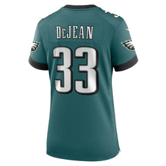 NFL Cooper DeJean Philadelphia Eagles Women's Team Game Jersey - Midnight Green