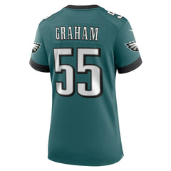 NFL Brandon Graham Philadelphia Eagles Women's Team Game Jersey - Midnight Green