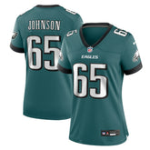 NFL Lane Johnson Philadelphia Eagles Women's Team Game Jersey - Midnight Green