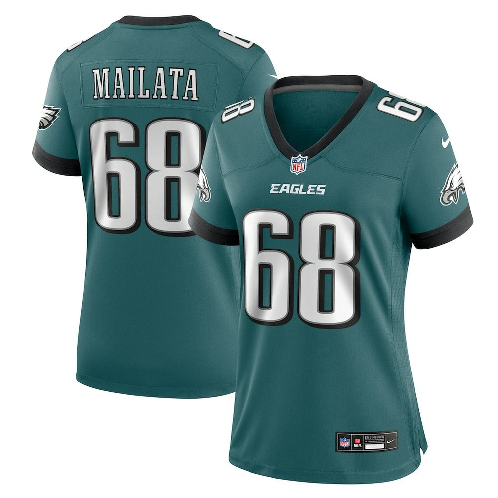 NFL Jordan Mailata Philadelphia Eagles Women's Team Game Jersey - Midnight Green