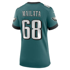 NFL Jordan Mailata Philadelphia Eagles Women's Team Game Jersey - Midnight Green