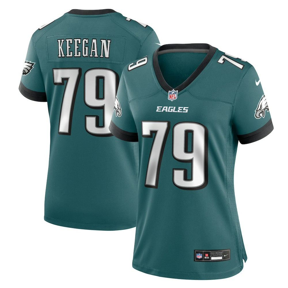 NFL Trevor Keegan Philadelphia Eagles Women's Team Game Jersey - Midnight Green