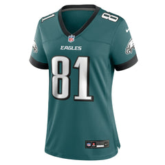 NFL Grant Calcaterra Philadelphia Eagles Women's Team Game Jersey - Midnight Green