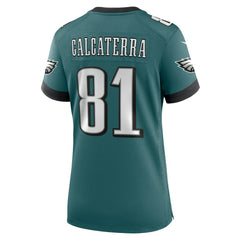 NFL Grant Calcaterra Philadelphia Eagles Women's Team Game Jersey - Midnight Green