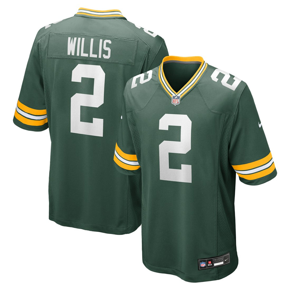 NFL Malik Willis Green Bay Packers Game Jersey - Green