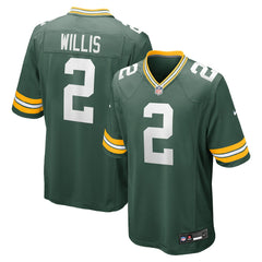 NFL Malik Willis Green Bay Packers Game Jersey - Green