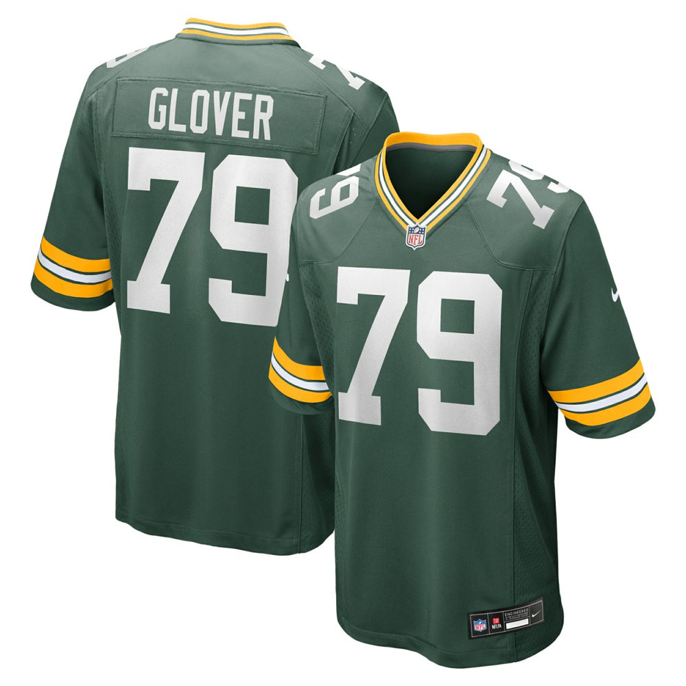 NFL Travis Glover Green Bay Packers Game Jersey - Green